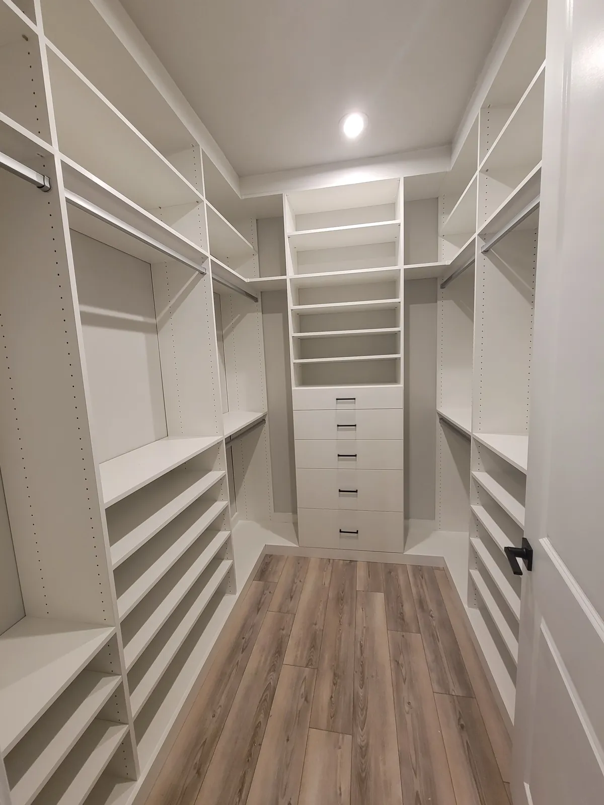 Custom walk-in closet build in Fort Myers, FL